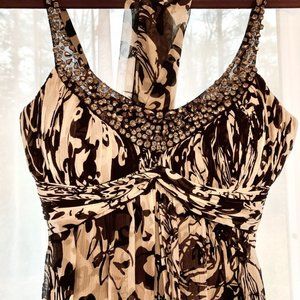 Silk Evening Gown - Size 8